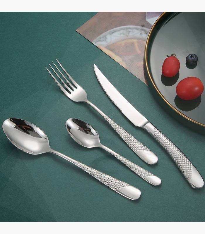 Premium Stainless Steel Mirror-Polished Cutlery Set