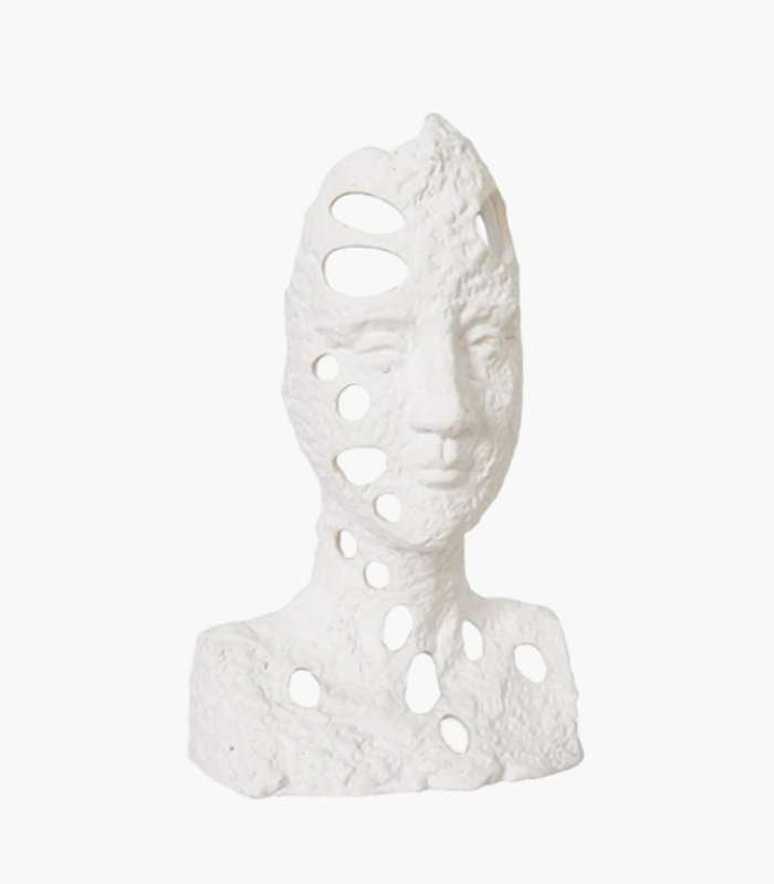 Ceramic Sculpture Portrait Handcrafted Decoration