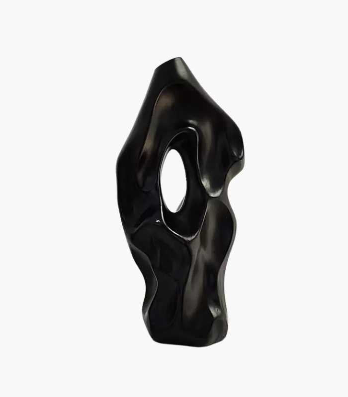 Contemporary Ceramic Tabletop Vase Abstract Hollow Out 37cm