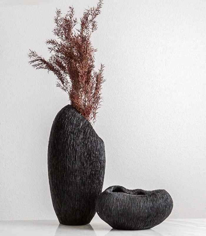 Decorative Vase Coral Texture Resin Large 40cm