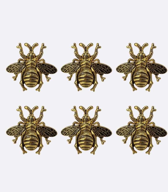6 Pcs Set Bumble Bee Napkin Rings 5.7cm