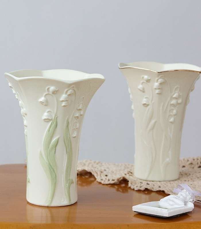 Lily of The Valley Ceramic Vase 17cm