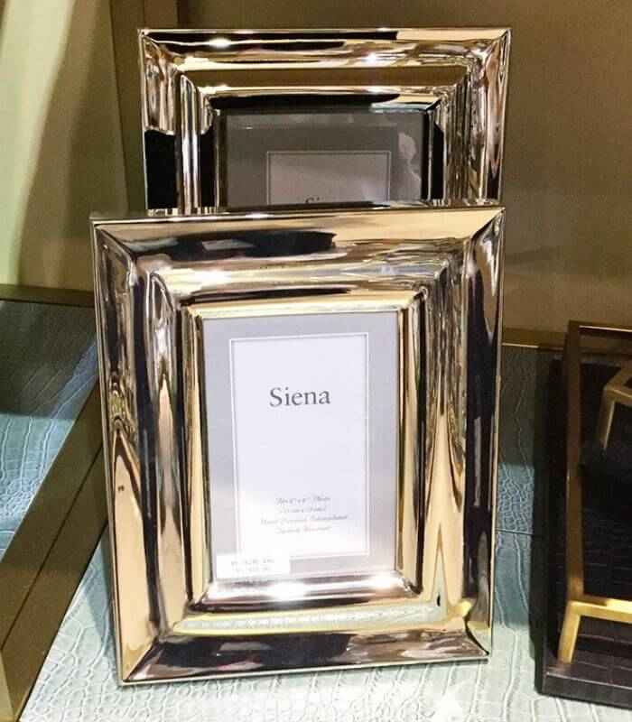 Photo Frame Siena Stainless Steel Golden 17.8 cm