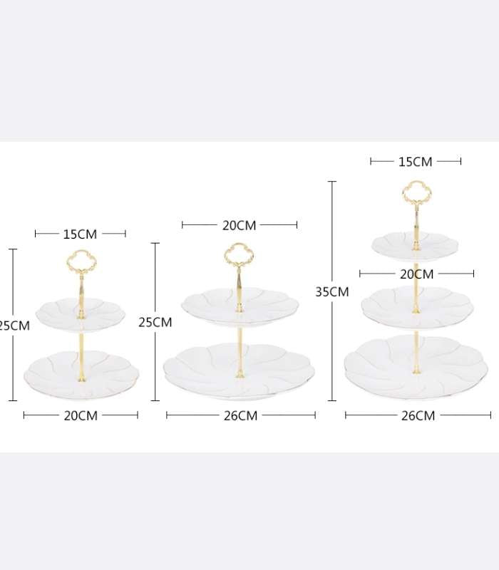 Cake Stand Fruit Plates Snack Dishes Cake Plate Porcelain