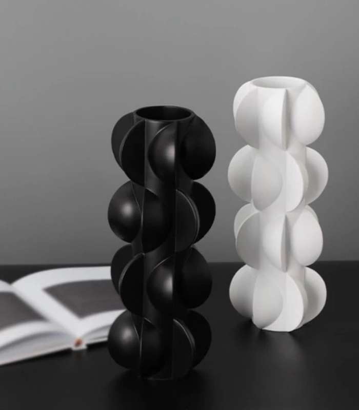 Modern Cylinder Ceramic Tabletop Vase