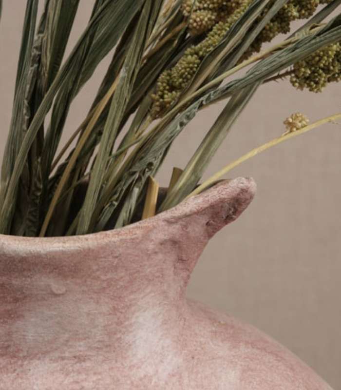 Pitcher Vase Classic Ceramic Tabletop Pink Last Aristocrat