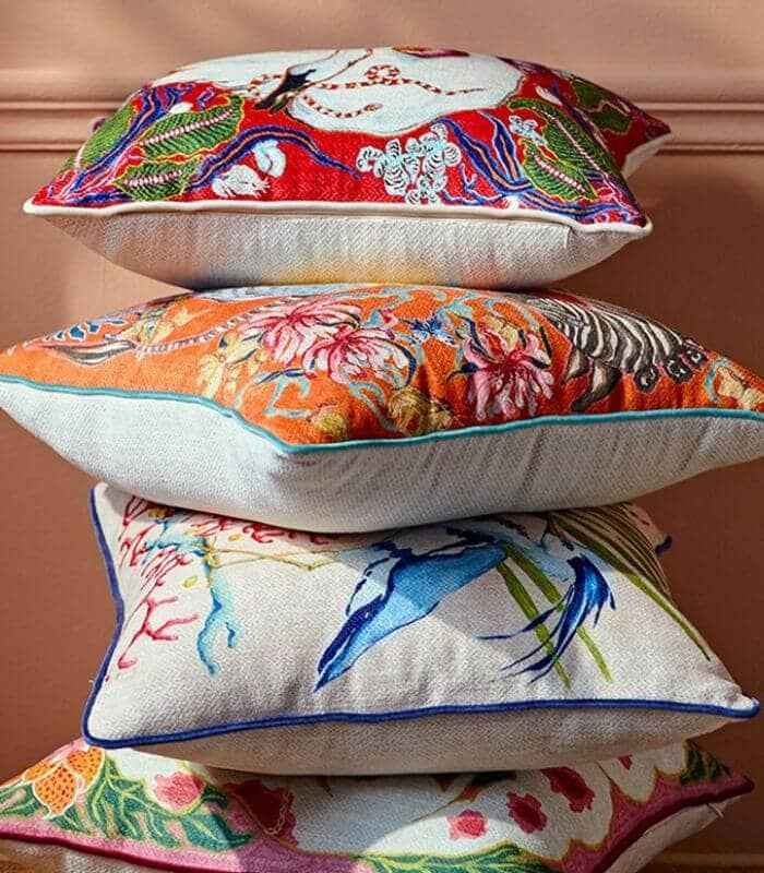 Tropical Decorative Cushion Cover Woven 35x45 cm