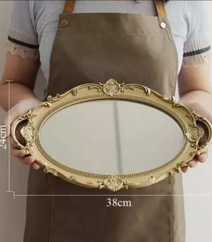Mirror Tray Retro Size 38x24cm, Mirror Tray