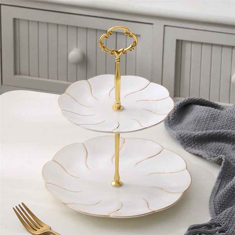 Cake Stand Fruit Plates Snack Dishes Cake Plate Porcelain
