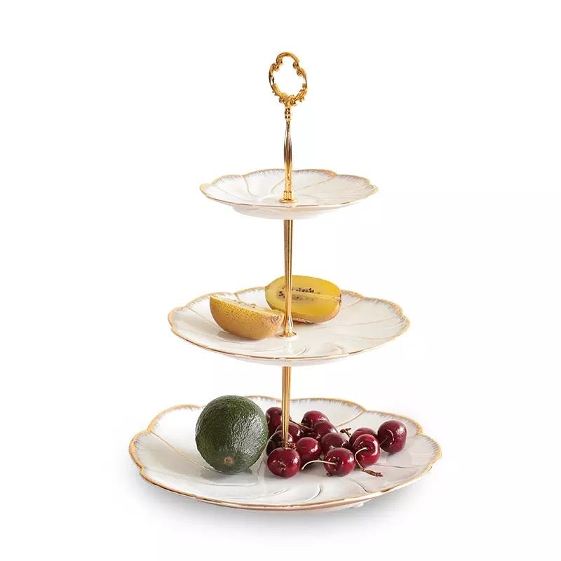 Cake Stand Fruit Plates Snack Dishes Cake Plate Porcelain