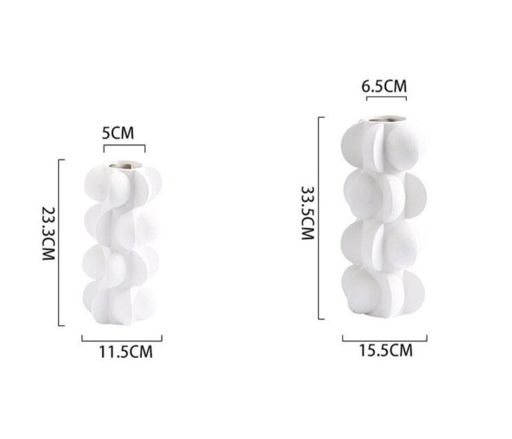 Modern Cylinder Ceramic Tabletop Vase