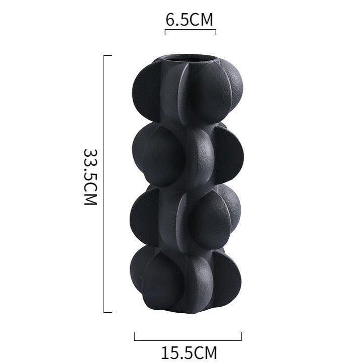 Modern Cylinder Ceramic Tabletop Vase