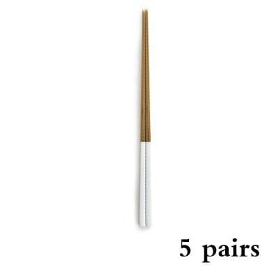 5 Pairs Chopstick Set Stainless Steel Reusable 23.5 cm